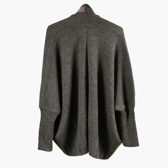MARELLA Alpaca Wool Blend Box-Cut Coat Jacket Cardigan Snap Closure - Picture 2 of 9